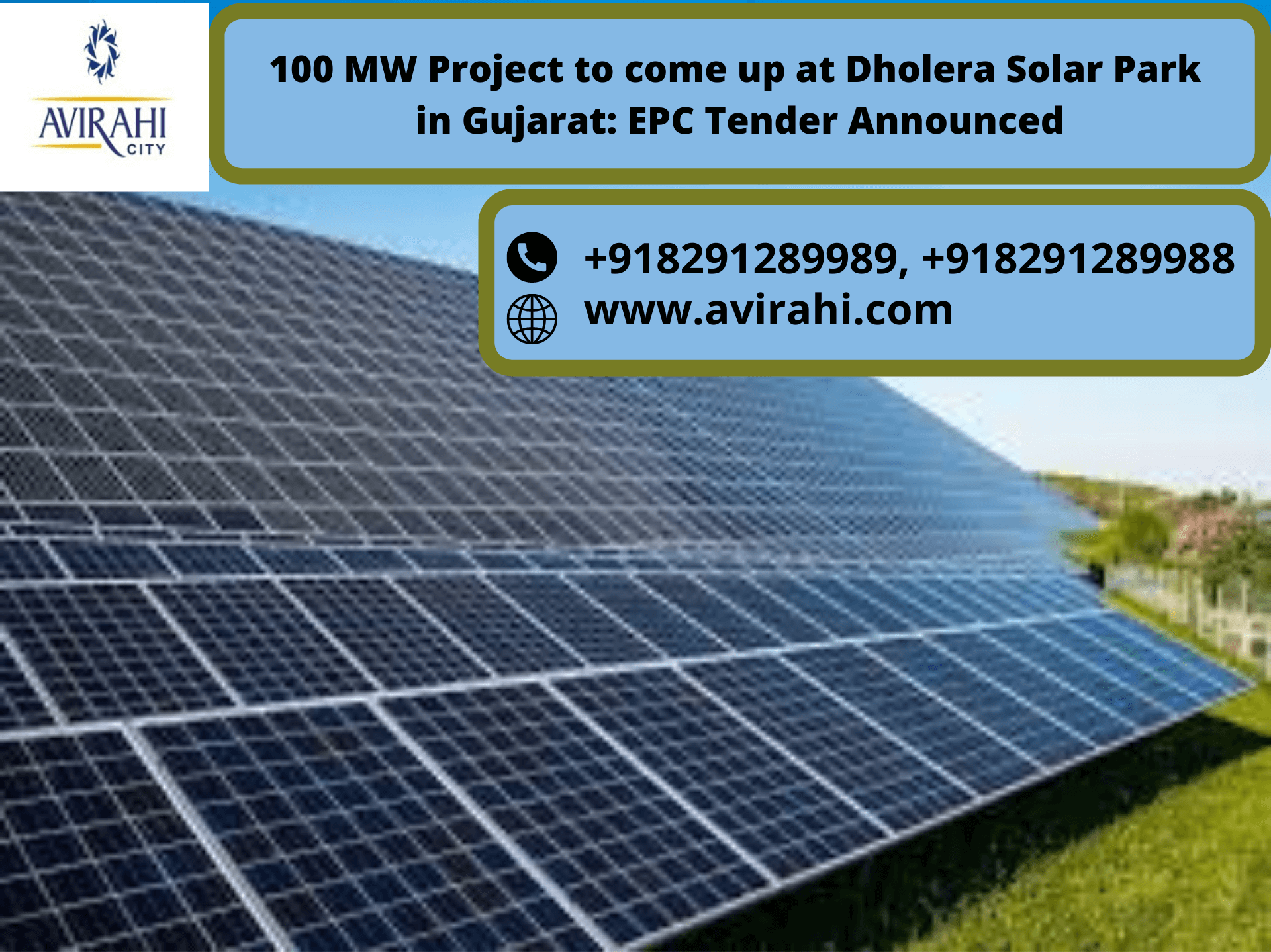 100 MW Project to come up at Dholera Solar Park in Gujarat_ EPC Tender Announced (1)